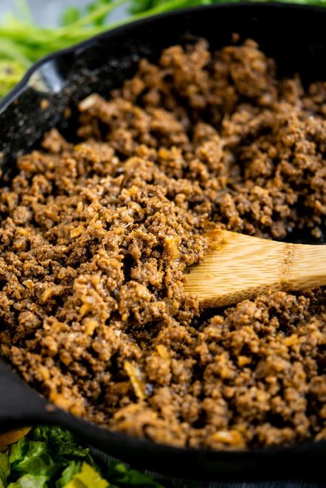 This Mexican style ground beef is the perfect recipe for stuffing tacos, enchiladas, or burritos. There's no need for taco seasoning when you have just a few ingredients on hand and can throw it into a skillet. I'm not saying it's 100% authentic, but it's delicious! #mexicanfood #tacotuesday #taco #burritos #burritobowl #beef #groundbeef #quickandeasy #quick #dinnertime #dinner #dinnerrecipes #recipeideas #recipeoftheday #recipe #recipeoftheweek #heatherlikesfood Burrito Meat Recipe, Beef Recipes Mexican, Recipe For Stuffing, Ground Beef Taco Recipe, Ground Beef Burritos, Beef Taco Recipe, Taco Recipes Ground Beef, Ground Beef Recipes Mexican, Taco Recipes Mexican