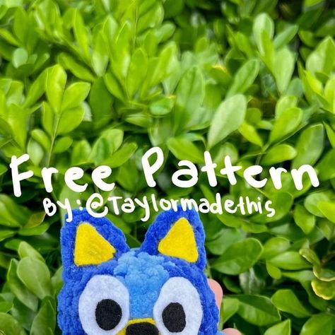 Bluey Hat Crochet Pattern Free, Free Crochet Bluey Patterns, Bluey Free Crochet Pattern, Crochet Characters Free Pattern, Crochet Bluey Free Pattern, Bluey Amigurumi Free Pattern, Blue Crochet Pattern Free, Crochet Bluey Amigurumi Free Pattern, Bluey Crochet Free Patterns