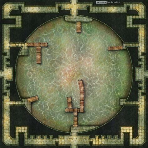 This vast open 'lake' sits at the heart of the city sewer system. #lokebattlemats #battlemap #battlemat #map #dnd #rpg #ttrpg #whfrp #pathfinder #dungeons #dragons #5e #fantasy #dungeon #sewer Fantasy Dungeon, Dragons 5e, System Map, Dnd World Map, Building Map, Sewer System, Tabletop Rpg Maps, Sewage System, Dnd Maps