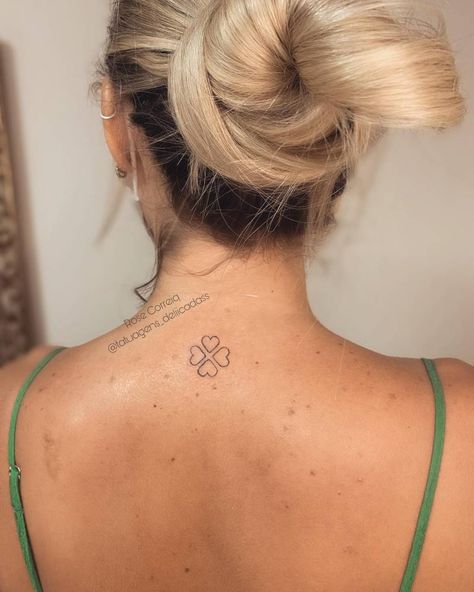 Tattoo of four hearts forming a four leaf clover Four Leaf Clover Tattoos, 4 Leaf Clover Tattoo, Flower Vine Tattoos, Leaf Clover Tattoo, Wild Irish Rose, Four Leaf Clover Tattoo, Clover Tattoo, Shamrock Tattoos, Rose Flower Tattoos