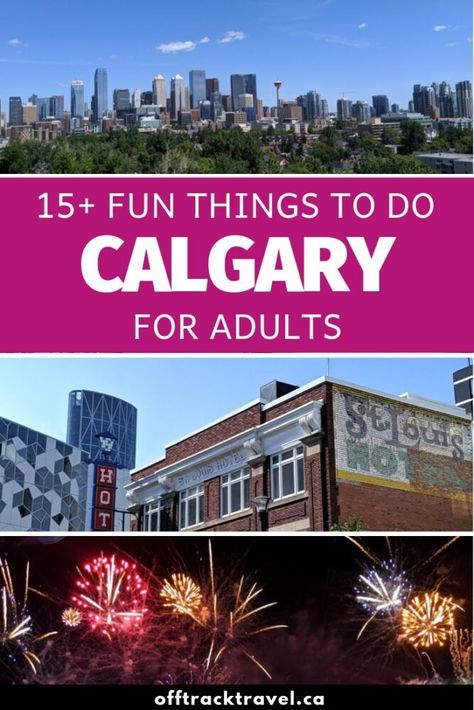 Calgary, Alberta, is a vibrant, diverse city and has plenty to offer visitors. Click here to discover 15+ things to do in Calgary for adults that will make you want to stay longer! offtracktravel.ca Calgary Things To Do, Things To Do In Calgary, Banff Trip, Waterton National Park, Indoor Things To Do, Couples Things To Do, Canadian Road Trip, Alberta Travel, Couples Weekend