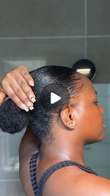 JAY ANOKA on Instagram: "Watch Me Sleek Down My Type 4 Natural Hair ✨ What do you think about this hairstyle? . . Products used: @keracareofficial moisturizing coco water @4conly too soft leave in conditioner @keracareofficial moisturizing gel @tangerinehub bamboo combs @khalidanaturalsafrica strong hold edge control . . . . . #sleekhairstyles #sleeklowbun #kinkzandcurlz #hair2mesmerize #sleekhairstyles #rockinitnatural #howtonaturalhair #naturalhairtips #4chairchicks #naturalhairspot #protectivestylesfornaturalhair #urbanhairpost #4chairdaily #4chairchicks #type4naturalhair #4chairclub #protectivehairstylesfornaturalhair #kinkyhairgoals #lowmanipulationstyles #amazingnatural #amazingnaturalhair #amazingnaturalhairstyles #naturalhairreels" Sleek Back On Natural Hair, Slick Ponytail On Natural Hair, Low Ponytail Hairstyles Natural Hair, Corn Rows Natural Hair No Weave, Allbackhair Natural Hair, How To Style African Natural Hair, Slick Back On Natural Hair, Sleek Pressed Natural Hair, Sleek Ponytail 4c Hair