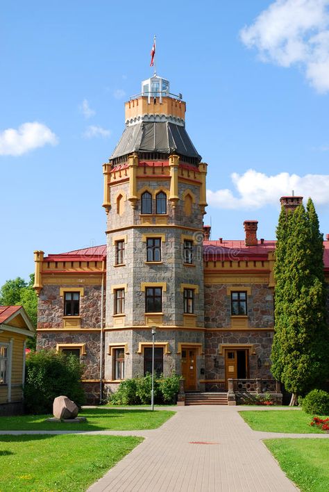 Sigulda Castle, Latvia stock photo Latvian Aesthetic, Latvia Aesthetic, Sigulda Latvia, Luxurious Palace, Architect Building, Foreign Travel, Usa States, Classical Architecture, Travel Board