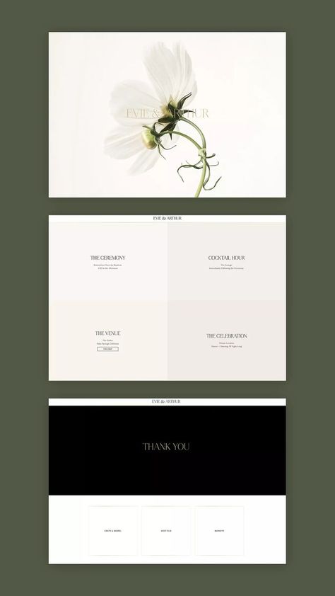 Squarespace Wedding Website, Modern Wedding Website Design, Web Wedding Invitation Website Designs, Website Design Inspiration Wedding, Online Wedding Invite, Canva Wedding Website, Wedding Invite Website Design, Website Wedding Design, Wedding Website Aesthetic