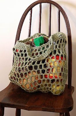 Crochet Grocery Bag, Grocery Bag Pattern, Mochila Crochet, Crochet Market, Confection Au Crochet, Bag Pattern Free, Crochet Market Bag, Market Bags, Crochet Simple