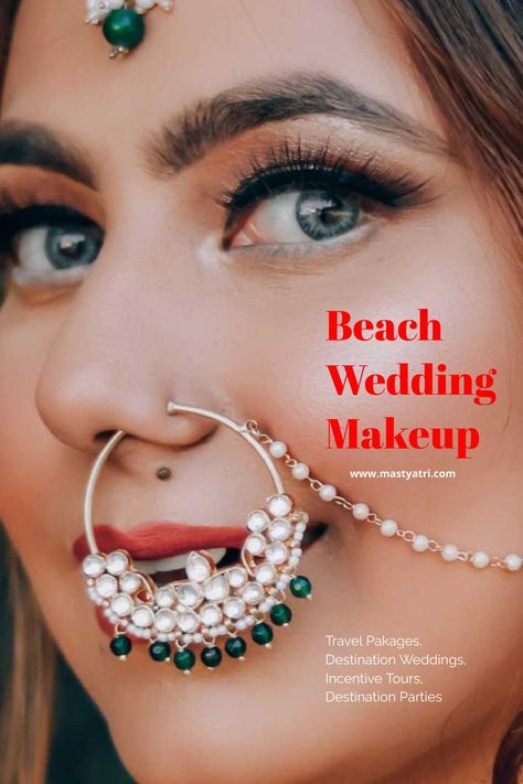 An Indian marriage usually lasts for three days. Among other bridal concerns, bridal makeup tops the chart. Destination weddings are mostly happening on beaches these days. You cannot have regular makeup as beaches are either dry or humid. Your regular bridal makeup will come off before you even reach the Mandap. Makeup Questions, Beach Wedding Makeup, Indian Marriage, Makeup Base, Three Days, Destination Weddings, Bridal Makeup, Wedding Makeup, Beach Wedding