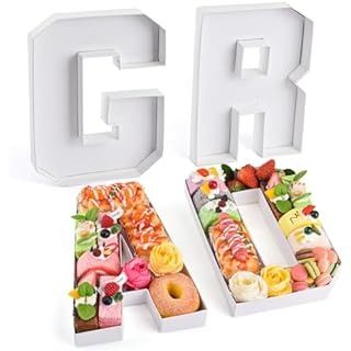 Amazon.com: Uiifan 10'' Acrylic Letter Box Form Tray Display Fillable Letter Charcuterie Box Acrylic Candy Dish for Birthday Anniversaries Parties Reusable Letter Boxes Plates for Food, not Include lid(Letter S) : Home & Kitchen Creative Graduation Gifts, Grad Candy, Fruit Biscuits, Chocolate Letters, Dessert Display Stand, Kreative Snacks, Cupcake Container, Valentinstag Party, Candy Cupcake