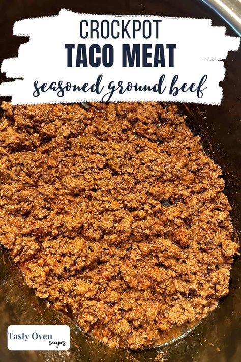 Crockpot Ground Beef Taco Meat Cooking Taco Meat In Crockpot, Taco Meat For A Crowd Crock Pot, How To Cook Taco Meat In Crockpot, Ground Beef Taco Slow Cooker, Ground Beef Tacos In Crockpot, Tacos In Crockpot Ground Beef, Cooking Ground Beef In Crockpot, Taco Ground Beef Crockpot, Crockpot Beef Taco Meat