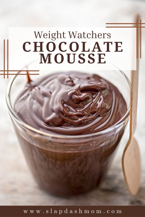 Need a quick chocolate mousse recipe? This chocolate mousse is quick and easy, has a simple ingredient list, and tastes heavenly!! If you want a sweet treat after dinner, these are great! You can also make these individual servings for later, or if you are entertaining friends, they will love it! 🍫 #recipes #slapdashmom #weightloss #recipeideas #recipesharing #recipeoftheweek #weightwatchersworks #weightwatchersfamily #weightwatchersonline #weightlosssupport #weightlosshelp #instantpotrecipes Ww Mousse, Weight Watchers Chocolate Mousse, Weight Watchers Mousse, Ww Desserts Easy, Low Calorie Mousse Recipes, Weight Watcher Chocolate Mousse, Cottage Cheese Chocolate Mousse, Weight Watchers Peanut Butter Mousse, Low Calorie Mousse