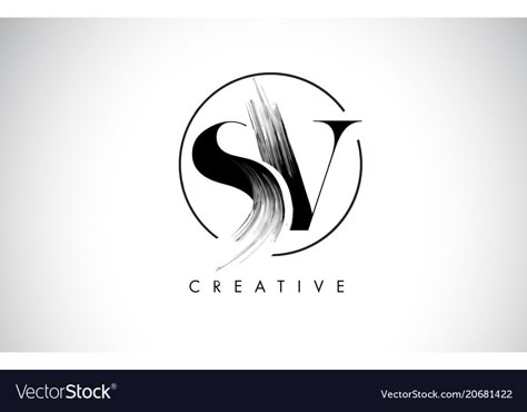 Sv Logo Design, Painting Logo Ideas, Make Up Artist Logo Design, Brush Logo Design, Paint Logo Design, Artist Logo Ideas, Painting Logo Design, Sv Logo, Paint Brush Logo