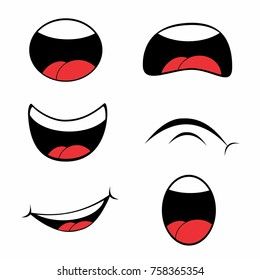 Mouth Template Free Printable, Cartoon Mouth Reference, Eyes And Mouth Drawing, Cute Mouth Drawing, Mouth Drawing Cartoon, Eyes Cartoon Drawing, Animated Mouth, Mouth Template, Eye Animation