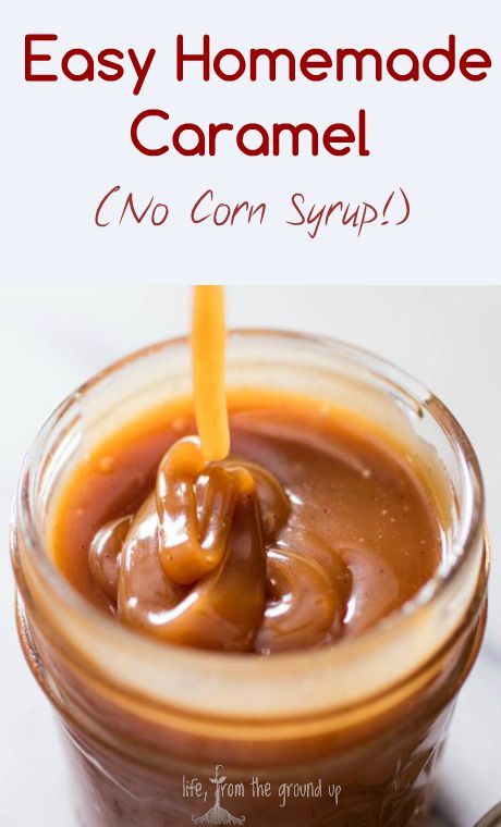 Dip your apples in this easy, delicious homemade caramel. Corn syrup and artificial stuff-free! Caramel No Corn Syrup, Caramel Apple Recipe, Homemade Caramel Corn, Apple Recipe, Homemade Caramel Sauce, Caramel Corn, Fudge Sauce, Caramel Recipes, Dessert Sauces