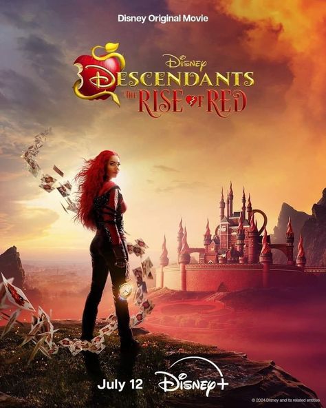 Disney Original Movies, Descendants Wicked World, Disney Descendants Movie, Isle Of The Lost, Red Images, Shanghai Disney Resort, Film Disney, Cameron Boyce, Disney Descendants