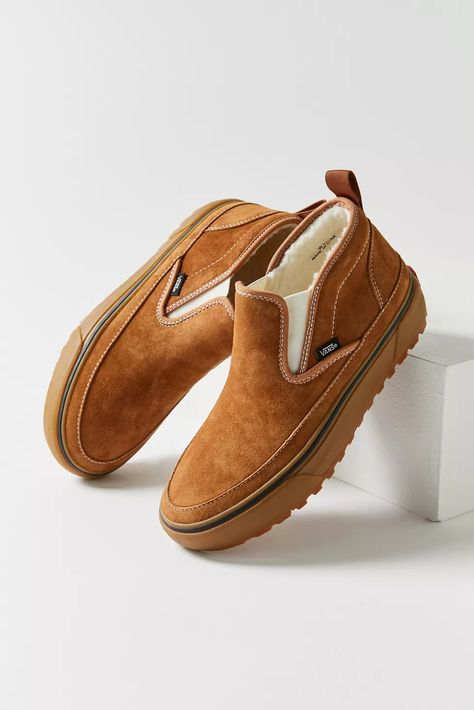 Vans Mid MTE-1 Slip-On Boot | Urban Outfitters Vans Mid, Vans Boots, Shoe Image, Brown Fits, Slip On Boots, Vans Shop, Sneakers Boots, Sneaker Boots, Platform Sandals