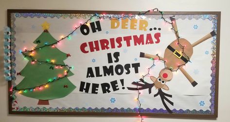 Oh Deer Christmas Is Here Bulletin Board, Nurse Bulletin Board, Oh Dear, Deer Christmas, Oh Deer, December 1, Christmas Deer, Christmas Is, Bulletin Boards