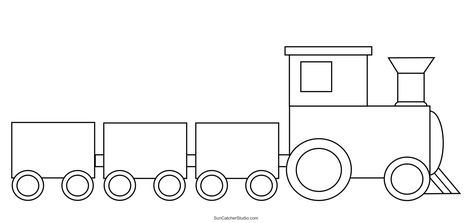 Train Embroidery Design, Train Silhouette Clip Art, Cute Train Drawing, Train Outline, Train Tattoo, Train Crafts, Bullion Embroidery, Train Drawing, Train Engines