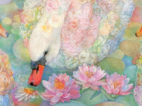 Paintings I Love, Collage Design, Swans, Art Portfolio, Birds Painting, Art Reference Photos, Pretty Art, Art And Architecture, Animal Drawings