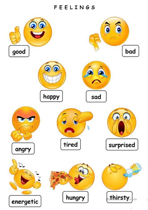 Emotions Preschool, Worksheets For Preschoolers, Teach English To Kids, Feelings Activities, Feelings Chart, English Activities For Kids, English Worksheet, Kids Worksheets Preschool, Learning English For Kids