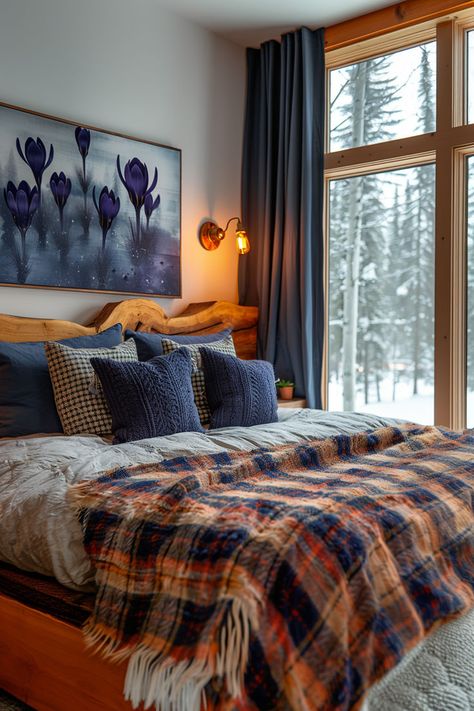 cozy bed,winter bedroom decor, christmas bedroom decor, christmas home decor, cozy bedroom Warm Bedroom Decor, Cozy Winter Bedroom, Winter Bedroom Decor, Winter Bedroom, Warm Bedroom, Kitchen Balcony, Cozy Fall Bedroom, Chic Interior Design, Fall Bedroom