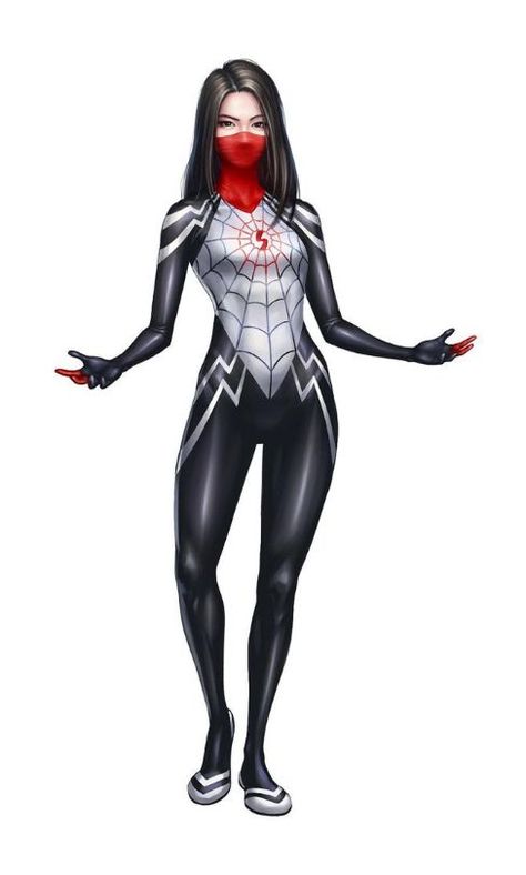 Silk Spiderman, Radioactive Spider, Silk Marvel, Marvel Heroines, Avengers Art, Superhero Masks, Karakter Disney, Black Color Hairstyles, Spiderman Artwork