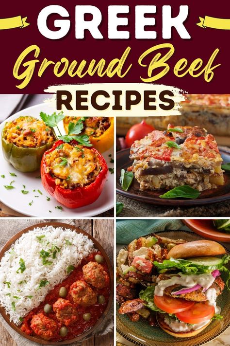 Greek Ground Beef Recipes, Greek Ground Beef, Greek Beef Recipes, Lean Beef Recipes, Easy Beef Recipes, Minced Beef Recipes, Mediterranean Diet Recipes Dinners, Greek Dinners, Easy Mediterranean Diet Recipes