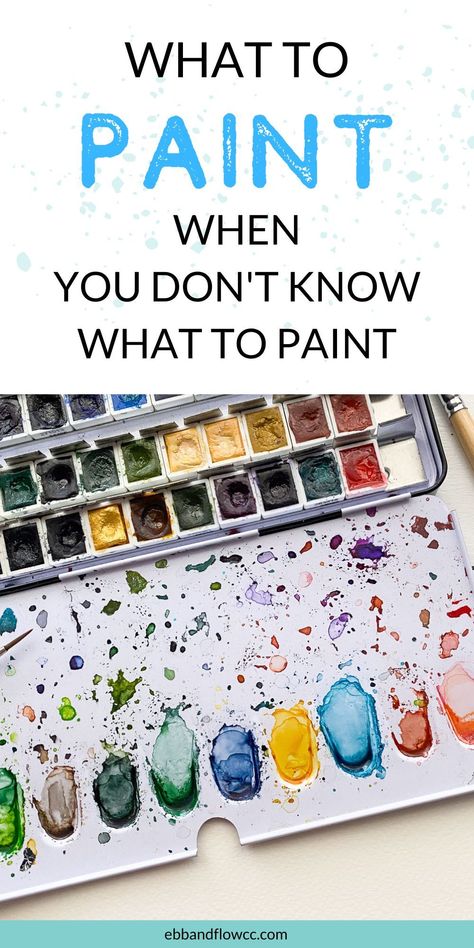 Don't you hate when you want to paint, but you have no idea what you should paint? These easy watercolor painting ideas will inspire you to get painting today. Pictures To Watercolor, What To Watercolor Paint, Watercolour Illustration Art, Start Watercolor Painting, Easy Watercolor Inspiration, Watercolor Painting Lessons, Watercolor And Ink Paintings, Watercolor Project Ideas, Watercolours Painting Ideas