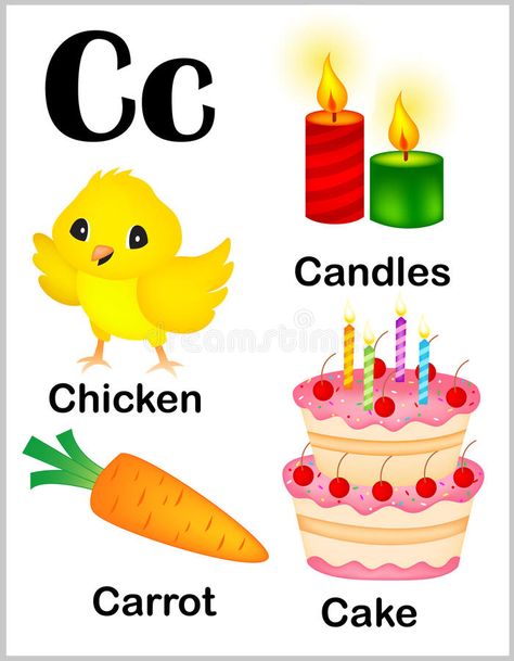 Illustration about Cute and colorful alphabet letter C with set of illustrations and words printable sheet. Illustration of early, cute, kindergarten - 50724082 Classroom Designs, Alphabet Letters Images, English Practice, Colorful Alphabet, Preschool Alphabet, Alphabet Learning, Alphabet Words, Alphabet Kindergarten, Alphabet Phonics