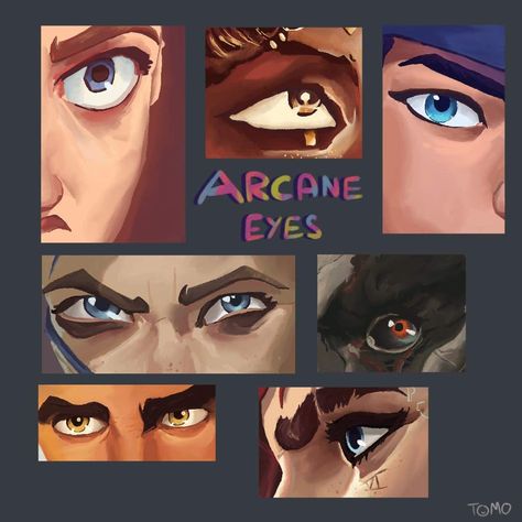 How To Draw In Arcane Style, Arcane Artstyle Study, How To Draw Arcane Art Style, Arcane Art Style Tutorial, Arcane Art Style Study, Arcane Expressions, Arcane Eyes, Arcane Artstyle, Arcane Art Style