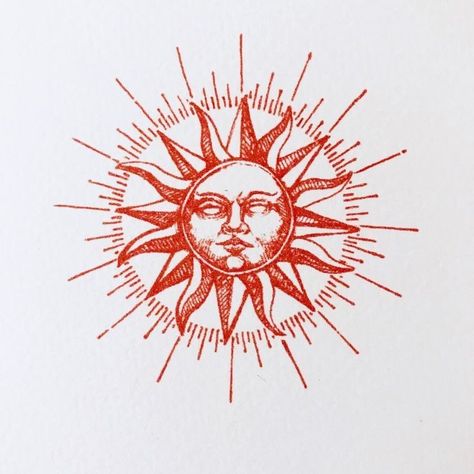 Micah Ulrich, Inspiration Tattoos, Red Ink Tattoos, Sun Tattoos, Red Tattoos, Sun Tattoo, 문신 디자인, Simplistic Tattoos, Red Ink