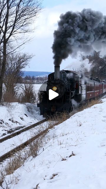 BTCRAIL FILMS on Instagram: "Canadian National 2-6-0 mogul type steam engine, No. 89, puts up a little fight as it climbs the subtle grade at Carpenters crossing. The train is headed back to Strasburg, Pennsylvania, on a snowy February day • • • #train #trains #railway #railroad #steamtrain #steamlocomotive #passengertrain #strasburgrailroad #railways_of_our_world #railways_of_america #railfan #railfanning #trainspotter #trainspotting #machine #historic #vintage #canon #canonphotography #trainphotography #railwayphotography #snow #winter #reels #reelsinstagram #snowday #pennsylvania #btcrailfilms" Strasburg Railroad, February Day, Train Crash, Hobby Trains, Train Video, Steam Engine Trains, Steam Railway, Cement Mixers, Days In February