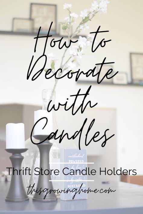 Candle Pillars Decor Ideas, Candle Abra Decor, How To Decorate With Candle Holders, How To Decorate Candle Holders, Decorate With Candlesticks, Candlestick Holders Decor, How To Decorate With Candlesticks, Styling Candle Sticks, Decorating With Candle Holders