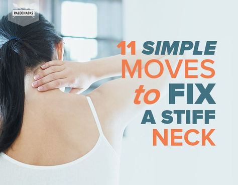 Do you suffer from a stiff neck? Try these simple stretches to improve your posture and mobility to stop neck pain for good! Stiff Neck Relief, Stiff Neck Remedies, Fix Your Posture, Sore Neck, Neck Problems, Neck Relief, Healthy Living Motivation, Stiff Neck, Body Hacks