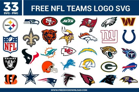 Printable Nfl Team Logos, Nfl Logos Printable, Nfl Logos, Football Team Logos, Sports Team Logos, Nfl Teams Logos, Nfl Logo, Custom Football, Almost Ready