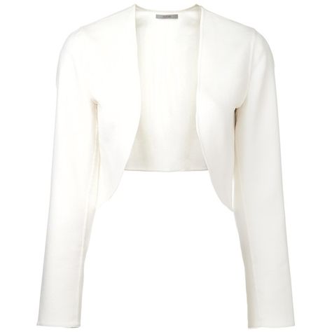 Dusan cashmere bolero jacket (€2.065) ❤ liked on Polyvore featuring outerwear, jackets, white, open front jacket, white jacket, cropped jacket, cropped bolero en long sleeve jacket Dress Jackets, Elegant White Dress, Open Front Jacket, Bolero Jacket, Long Sleeve Jacket, Sleeve Jacket, White Jacket, Cropped Jacket, Long Sleeves Jacket