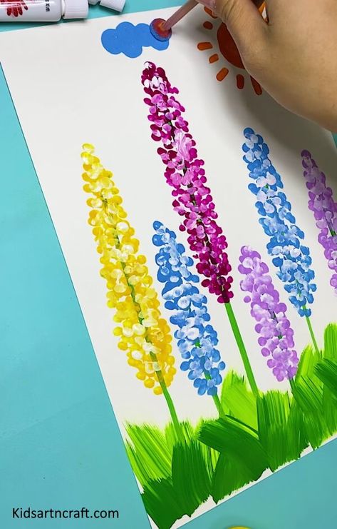 Colorful Trees Painting - Step by Step Tutorial Flower Crafts Kids, Painting Step By Step, Spring Art Projects, Trees Painting, Tree Artwork, Hair Styles For Women, How To Make Paper Flowers, Plant Painting, Colorful Trees