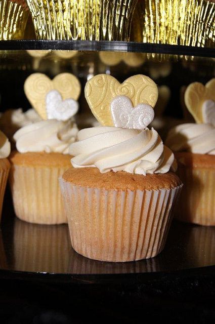 . Golden Wedding Anniversary Cupcakes, Golden Anniversary Cupcakes, 50th Anniversary Cupcake Ideas, 50th Wedding Anniversary Cupcakes, Engagement Cupcake Ideas, Anniversary Cupcake Ideas, 50th Anniversary Cupcakes, 50th Cupcakes, Large Cupcake Cakes