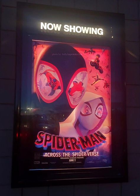 Miles Morales Movie, Miles Morales Gwen Stacy, Spider Verse Miles, Movie Theater Aesthetic, Spiderman Girl, Theater Poster, Spider Man Across The Spider Verse, Miles Morales Spiderman, Into The Spider Verse