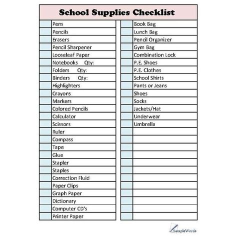 Freshman School Supplies List, Checklist For School, High School Supply List, School Supplies Checklist, High School Supplies, School Supply List, Back To School List, School Supplies Highschool, Harry Shum Jr