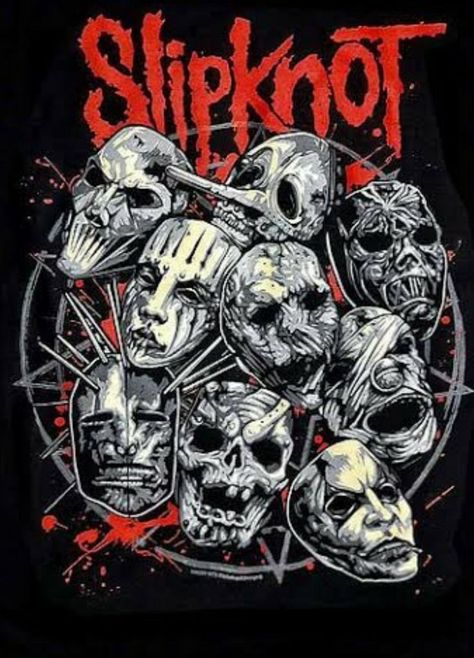 Slipknot Tattoo, Slipknot Logo, Arte Heavy Metal, Rock Poster Art, Rock Band Posters, Arte Punk, Heavy Metal Art, Vintage Poster Design, Band Wallpapers