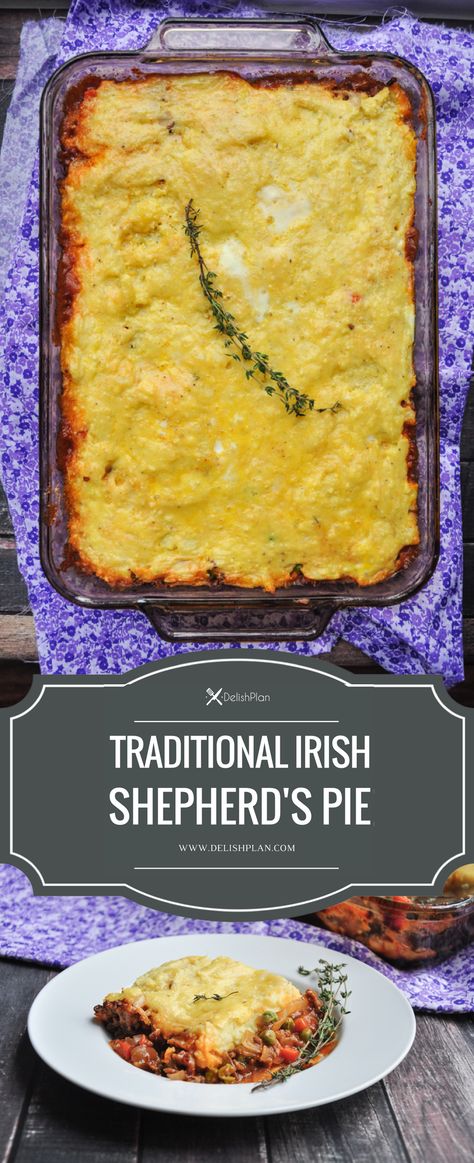 A delicious and healthy Traditional Irish Shepherd’s Pie recipe that will become a staple in your house if you give it a try! Dinner Recipes Ideas, Irish Cooking, Irish Cuisine, Shepherds Pie Recipe, Chicken Crockpot, Recipes Soup, Shepherd's Pie, Recipe Chicken, Shepherds Pie