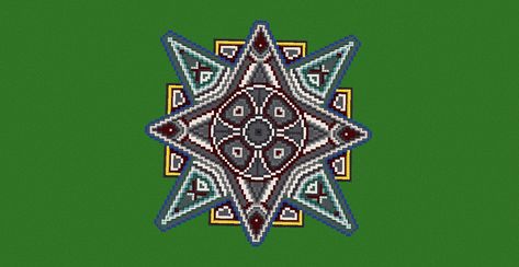 Minecraft Circle Floor Pattern, Minecraft Mandala, Minecraft Floor Designs, Minecraft Circles, Minecraft Base, Floor Designs, Minecraft House, Cool Minecraft, Minecraft Builds