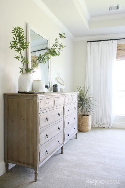 our bedroom dresser - Crazy Wonderful Bedroom Dresser Styling, Dresser Styling, Hiasan Dalaman Rumah, Bedroom Bliss, Bedroom Dresser, Trendy Bedroom, Bedroom Dressers, Dresser Decor, Farmhouse Bedroom