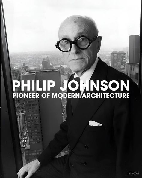 Philip Johnson (1906-2005) was a seminal figure in American architecture, whose philosophy evolved significantly over his long career, reflecting an engagement with both Modernism and Postmodernism. Initially, Johnson was a staunch advocate for Modernism and played a crucial role in promoting the International Style in architecture. This style emphasized functionalism, simplicity, and the use of new materials such as glass, steel, and concrete. Johnson's Glass House in New Canaan, Connecticut... Glass House Philip Johnson, Philip Johnson Glass House, New Canaan Connecticut, Steel And Concrete, The Advocate, Philip Johnson, New Canaan, American Architecture, International Style