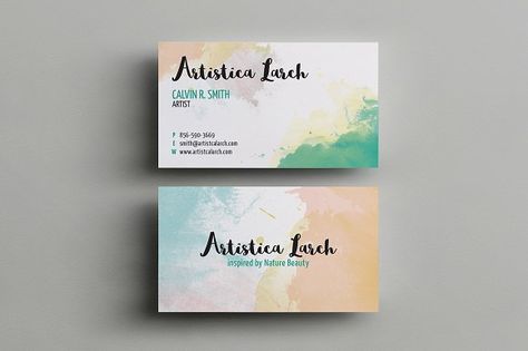 Artistic Business Card Templates This simple and clean business card template is suitable for graphic designers and artists/painters by Made by Arslan Examples Of Business Cards, Art Business Cards, Free Business Card Templates, Graphisches Design, Visiting Card Design, Artist Business Cards, Cleaning Business Cards, Karten Design, Business Card Inspiration