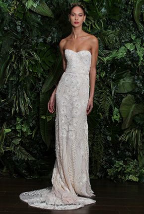 Naeem Khan Bridal, Beaded Wedding Dress, Wedding Dresses 2014, 2015 Wedding Dresses, Naeem Khan, Wedding Dresses Strapless, Beaded Wedding, Bridal Fashion Week, Wedding Dress Couture