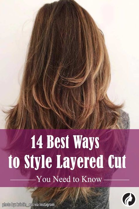 Haircuts For Lots Of Fine Hair, Long Hair With Textured Ends, Textured Layer Haircut, How To Style Layered Hair Medium Ideas, Ways To Style Long Layered Hair, Long Full Layered Haircuts, Hairstyles For Length Hair Long Haircuts, How To Style Hair With Long Layers, Long Hairstyles With Short Layers