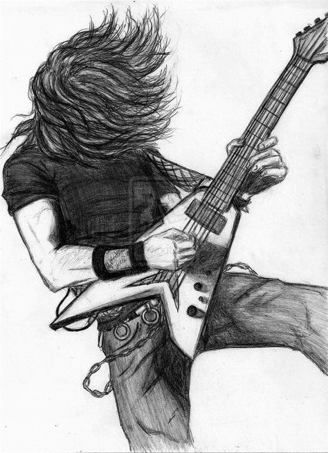 Electric Guitar, Guitar, I Hope, Band, Drawings, Music, Hair