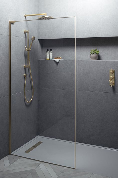 EAUZONE FRAMED WET ROOM PANEL - Matki Small Wet Room, Small Ensuite, Small Shower Room, Wet Room Bathroom, Ensuite Shower Room, Wet Room Shower, Sheila E, Room Panel, Shower Wall Panels