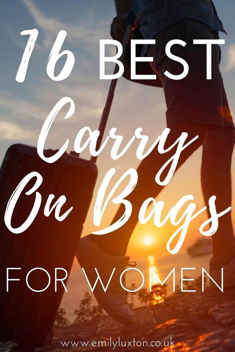 Genuine recommendations from real travellers - some of the very best carry-on/handluggage sized bags for female travellers. Bags, backpacks, and a couple of super lightweight wheeled cases - so there's something for everyone, and they're all cabin bag sized! #carryon #handluggage #travel #packing Carry On Bags For Women, Best Carry On Backpack, Carry On Bags, Travel Backpack Carry On, Hand Luggage Bag, Best Carry On Bag, Carryon Luggage, Carryon Bag, Best Travel Backpack