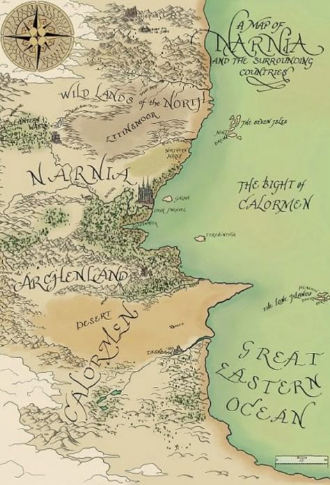 Narnia Map, Map Of Narnia, Narnia Wallpaper, Cs Lewis Books, Narnia Aesthetic, Narnia Movies, Narnia 3, Fantasy World Map, The Chronicles Of Narnia